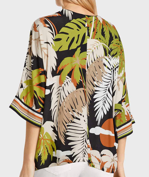 Tropical Kimono Top