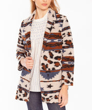 Cozy Leopard Jacquard Jacket