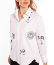 Say Cheese Embroidered Shirt